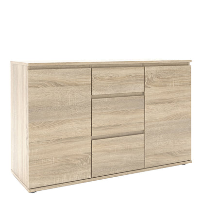 Nova Sideboard 3 Drawers 2 Doors in Oak