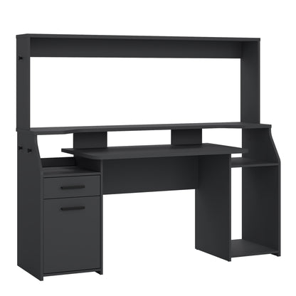 Function Plus Gaming Desk with 1 Door 1 Drawer