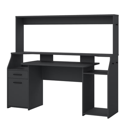 Function Plus Gaming Desk with 1 Door 1 Drawer