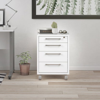 Prima Mobile Cabinet in White