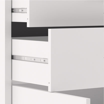 Prima Bookcase 2 Shelves with 2 Drawers 2 Doors In White