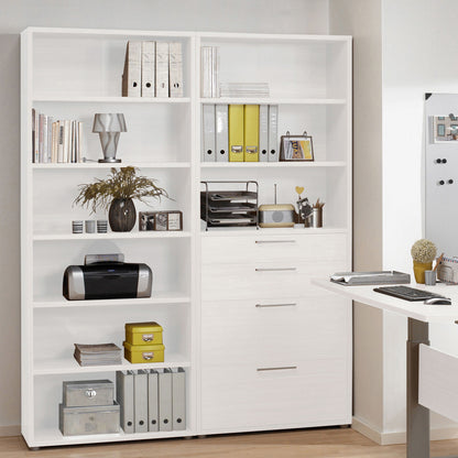 Prima Bookcase 5 Shelves in White