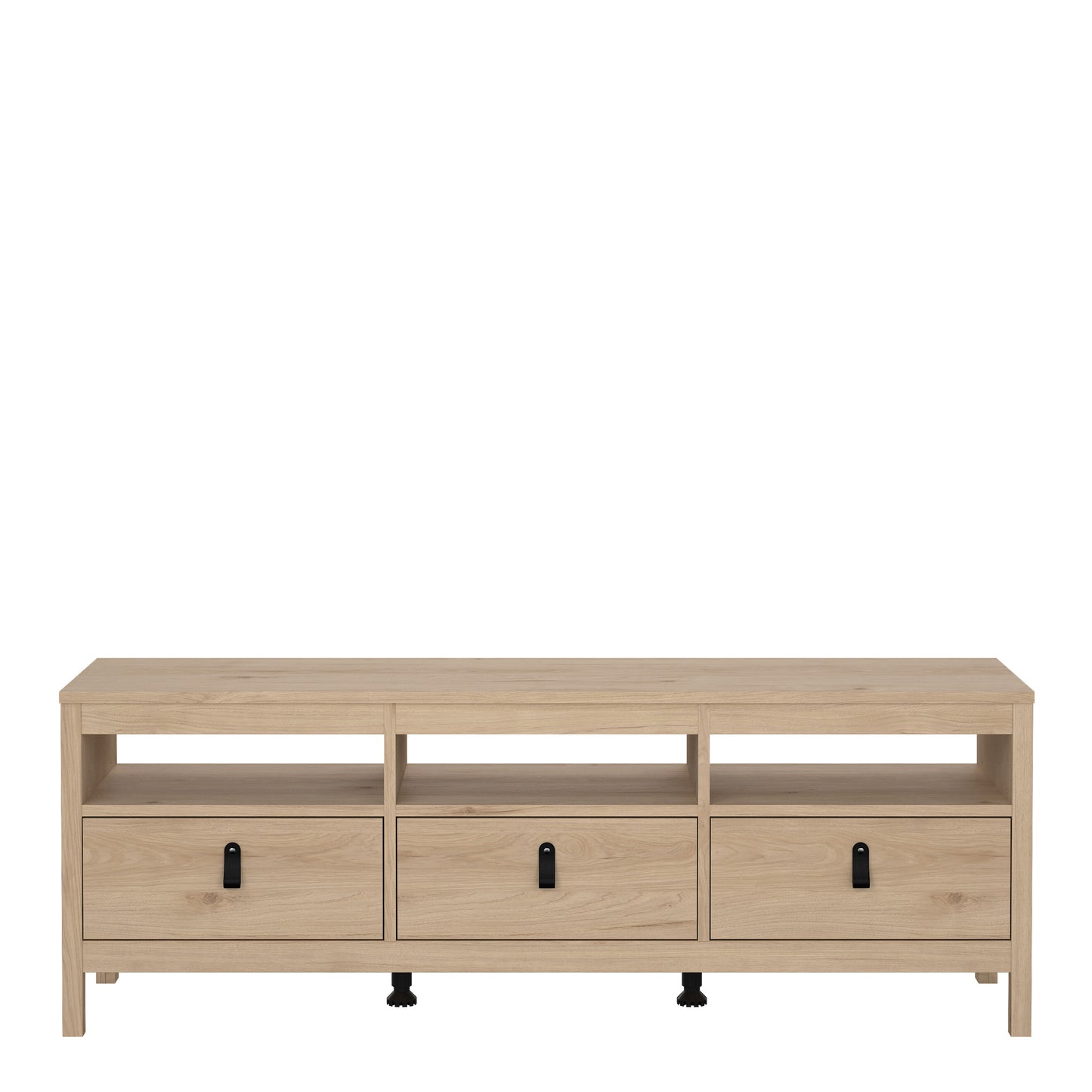 Barcelona TV-Unit 3 Drawers in Jackson Hickory Oak