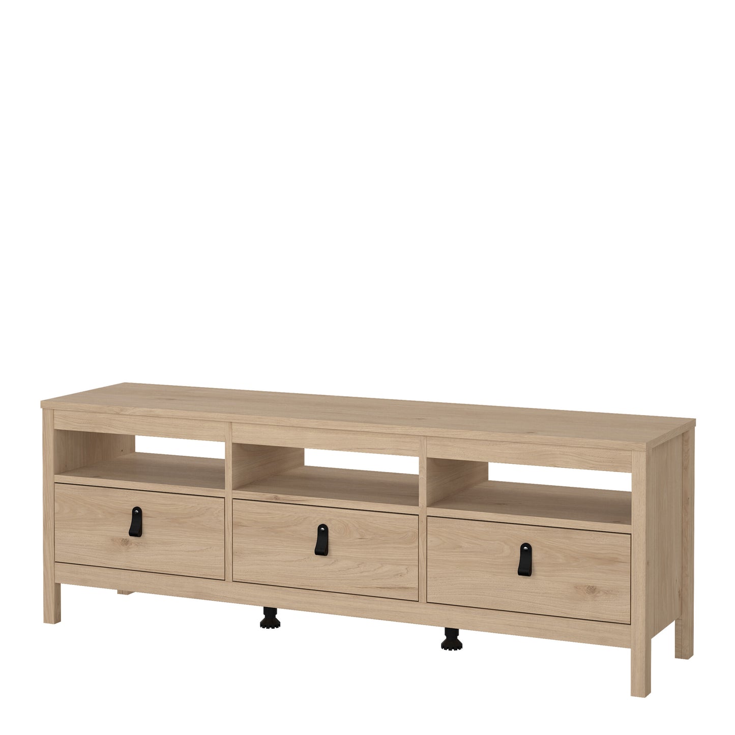 Barcelona TV-Unit 3 Drawers in Jackson Hickory Oak