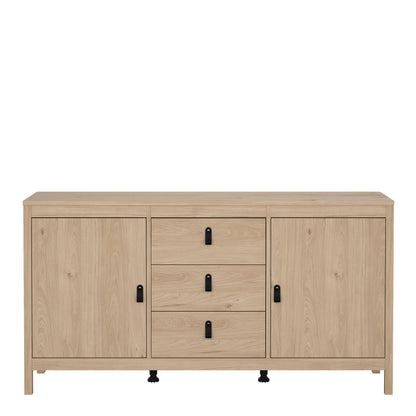 Barcelona Sideboard 2 Doors + 3 Drawers in Jackson Hickory Oak