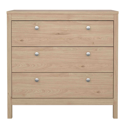 Madrid Chest 3 Drawers in Jackson Hickory Oak