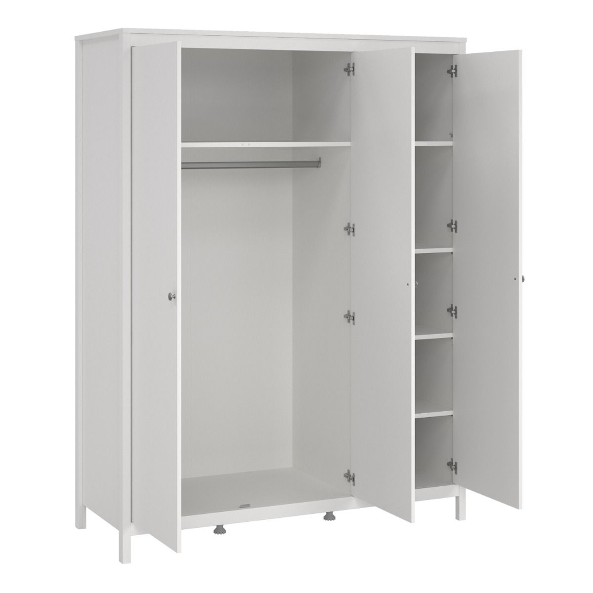 Madrid Wardrobe with 3 Doors in White