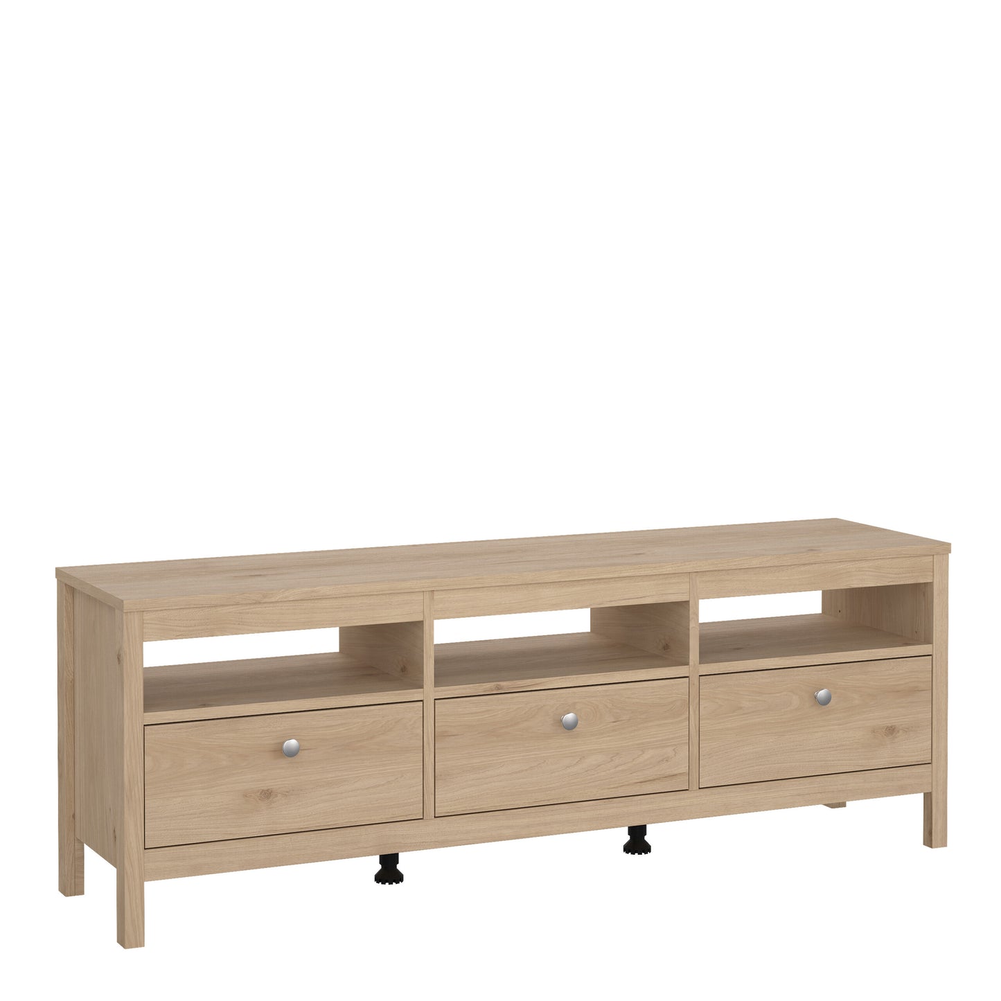 Madrid TV-Unit 3 Drawers in Jackson Hickory Oak