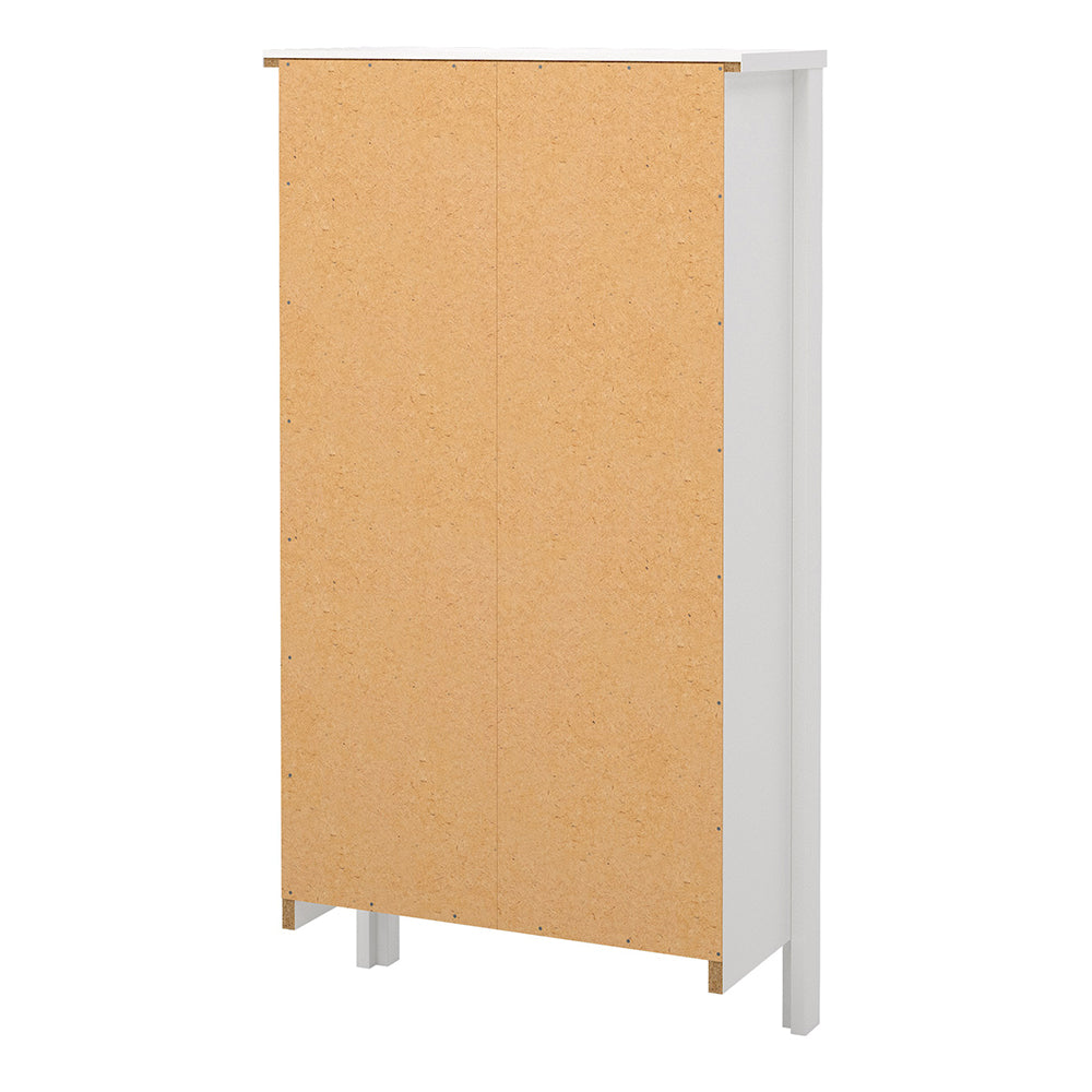 Madrid Shoe Cabinet 2 Flip Down Doors White