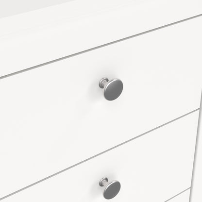 Madrid Bedside Table 3 Drawers in White