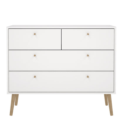 Cumbria Chest 2 + 2 Drawers White