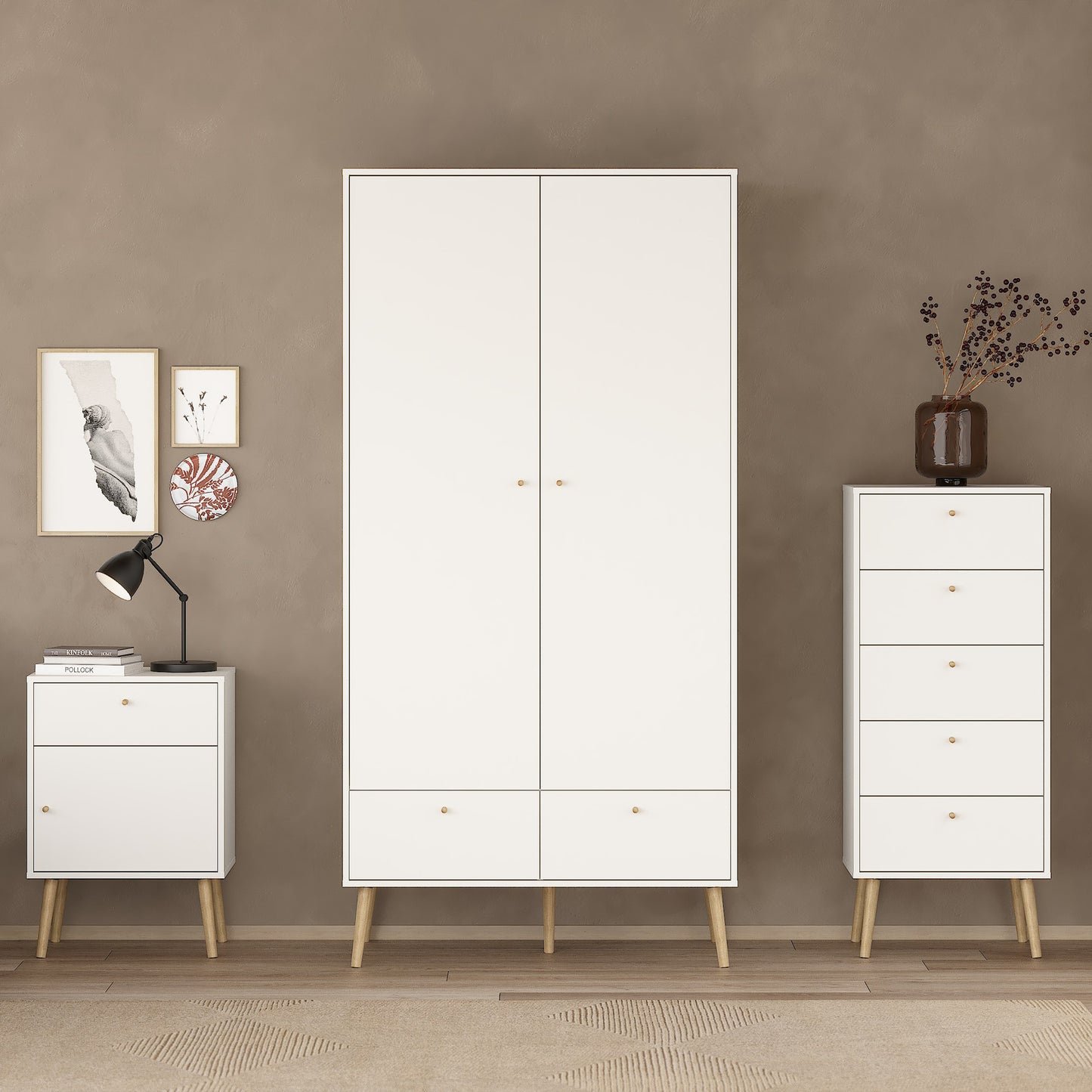 Cumbria Chest 5 Drawers White