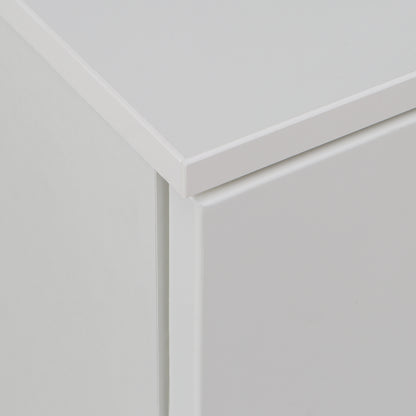 Sienna Chest of 6 Drawers in White/White High Gloss