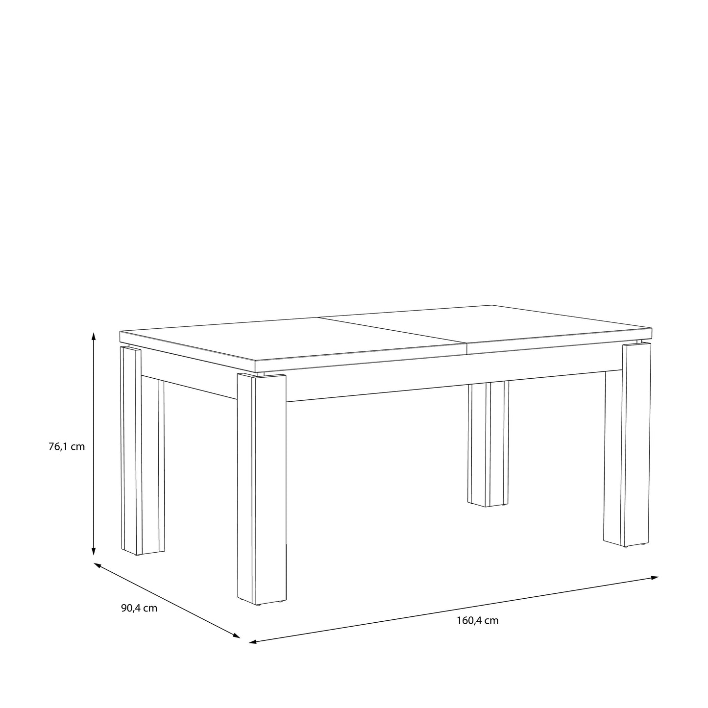 Trondheim Extending Dining Table in Artisan Oak