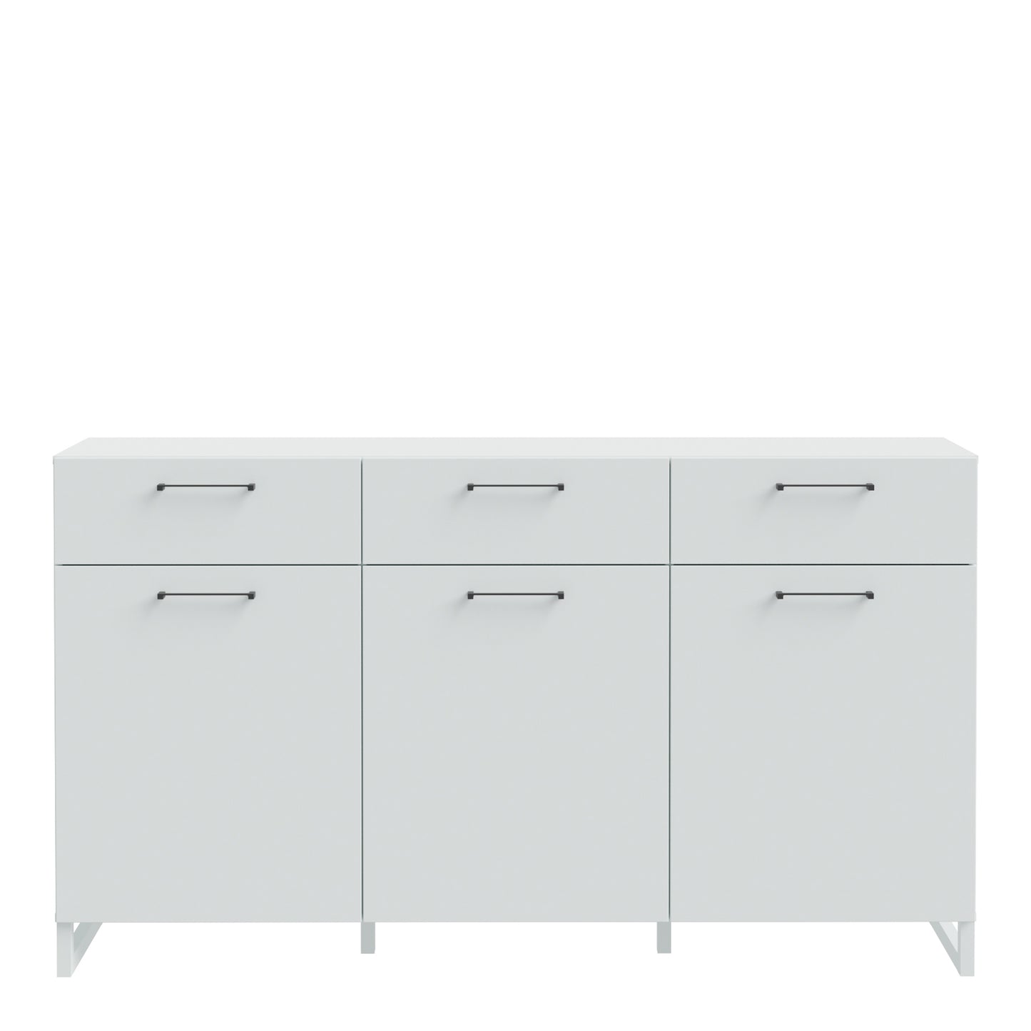 Sali 3 Door 3 Drawer Chest in Light Grey