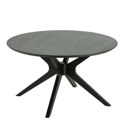 I_Duncan Round Coffee Table in Black 80x45cm