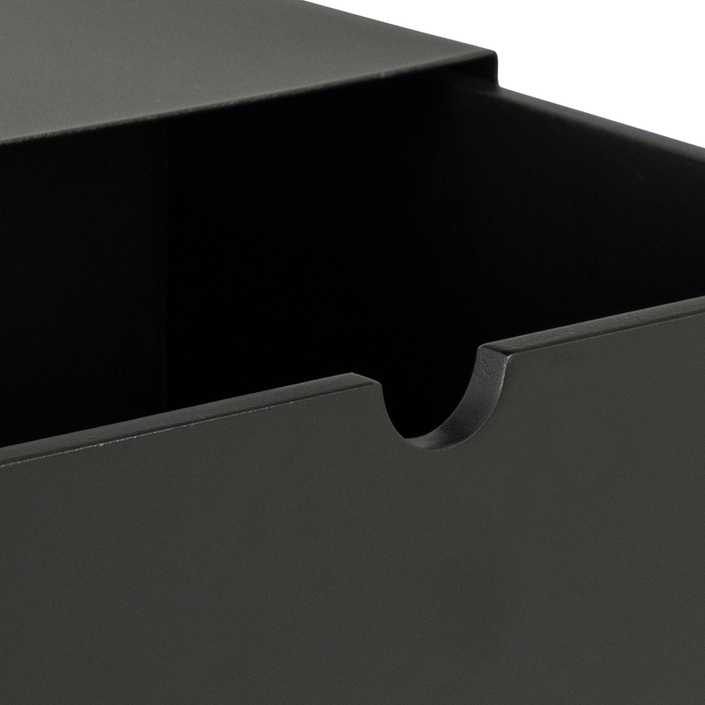 Joliet 1 Drawer Wallmounted Bedside Table in Matt Black