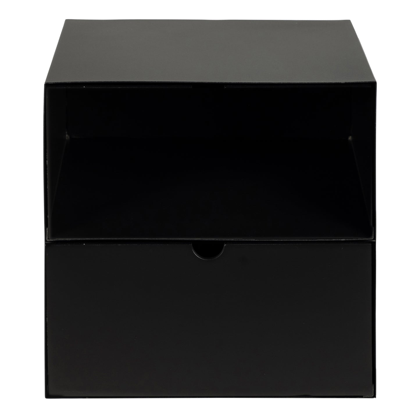 Joliet 1 Drawer Wallmounted Bedside Table in Matt Black