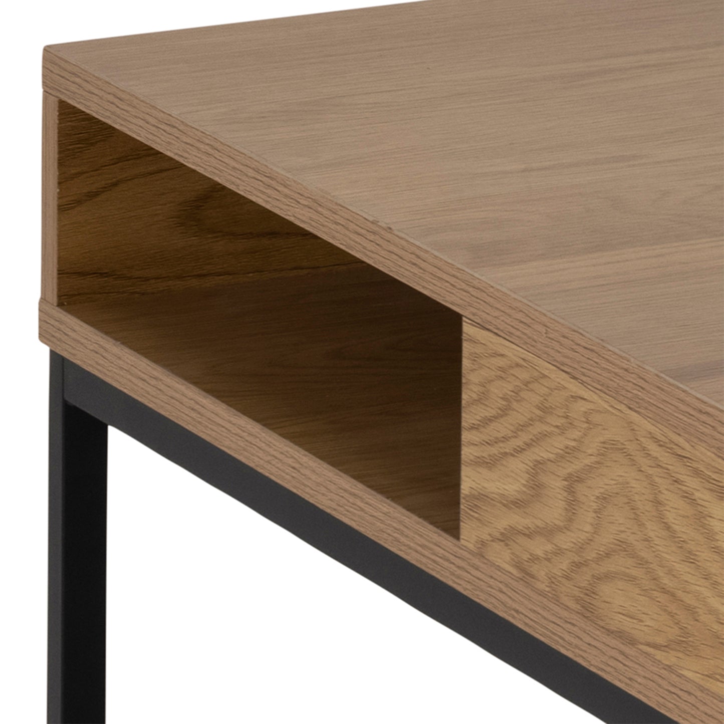 Willford Coffee Table in Oak & Black