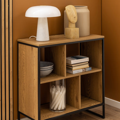 Swindon Bookcase with 4 Shelves in Oak