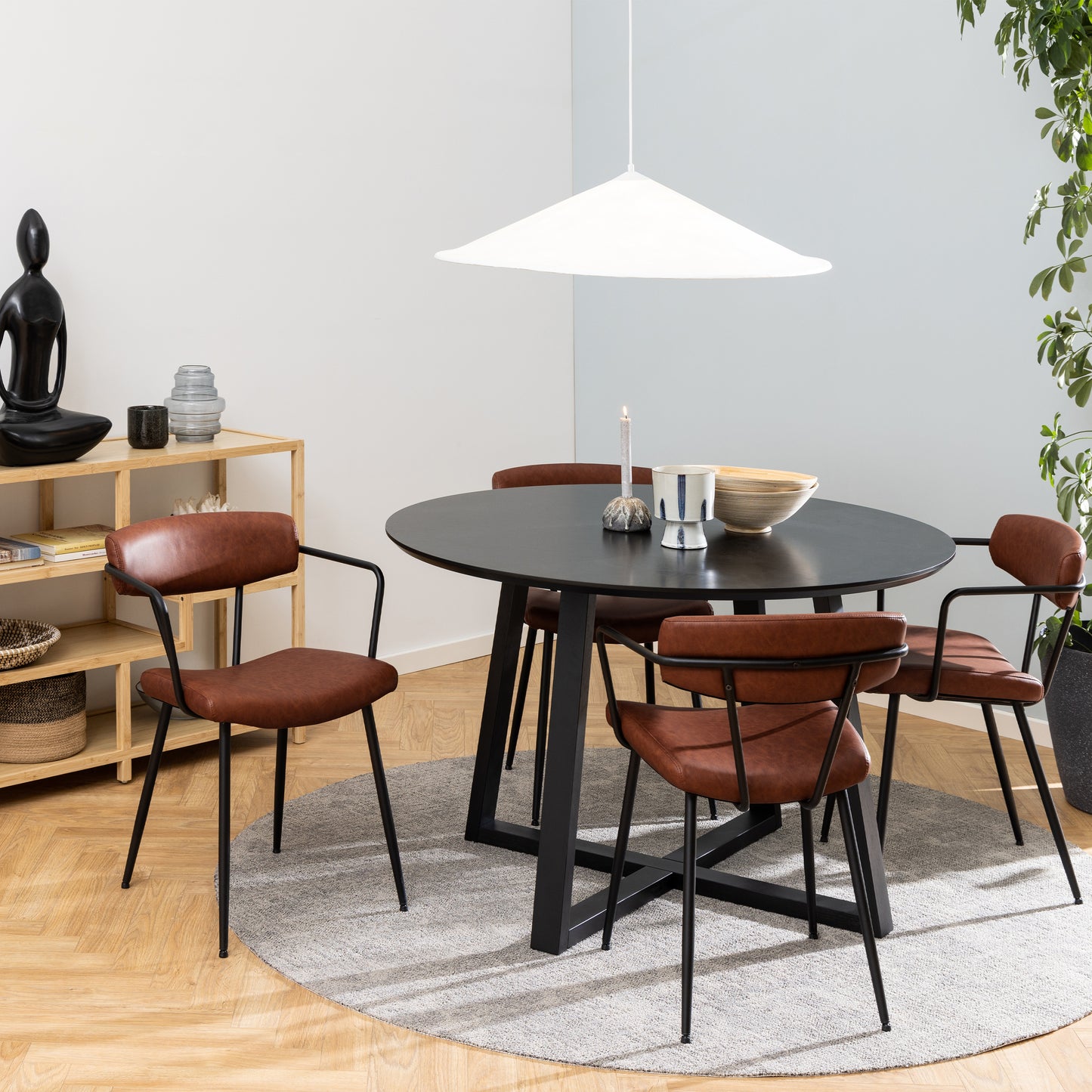 Malika Dining Table in Black