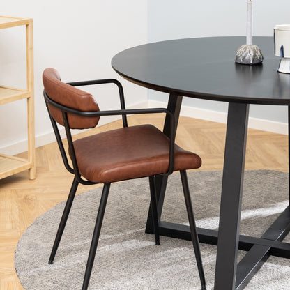 Malika Dining Table in Black