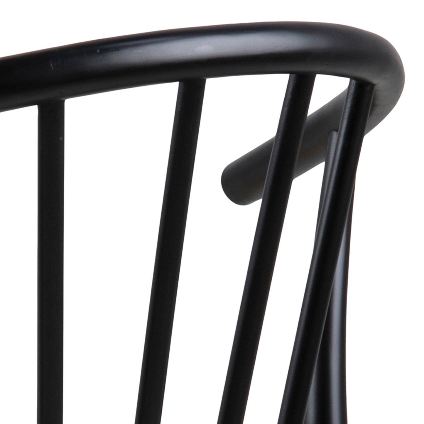 Cassandra Dining Chair with Armrest in Black Set of 2