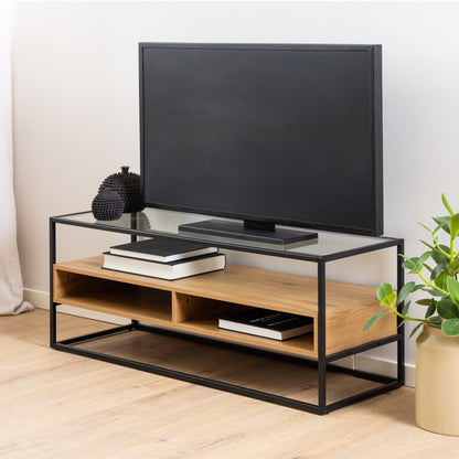 Randolf TV Unitin Black and Oak