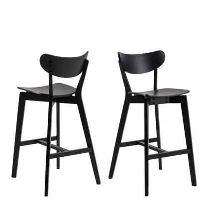 Roxby Bar Stool in Oak Set of 2