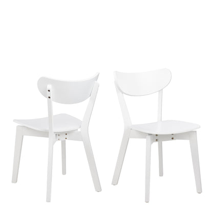 Roxby Dining Chair in White Set of 2