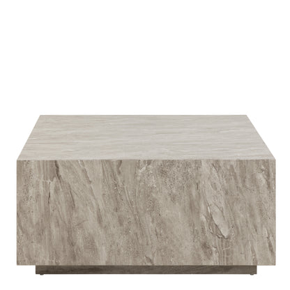 Dice Square Coffee Table in Grey Marble 90x90x42cm