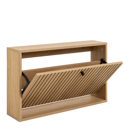 Albany Shoe Cabinet 1 Flip Down Door In Oak