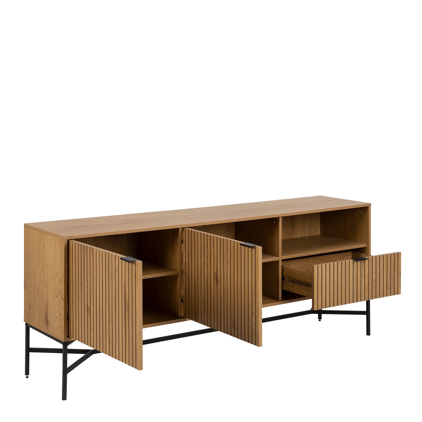 Jaipur Sideboard with  2 Doors and 1 Drawer in Black