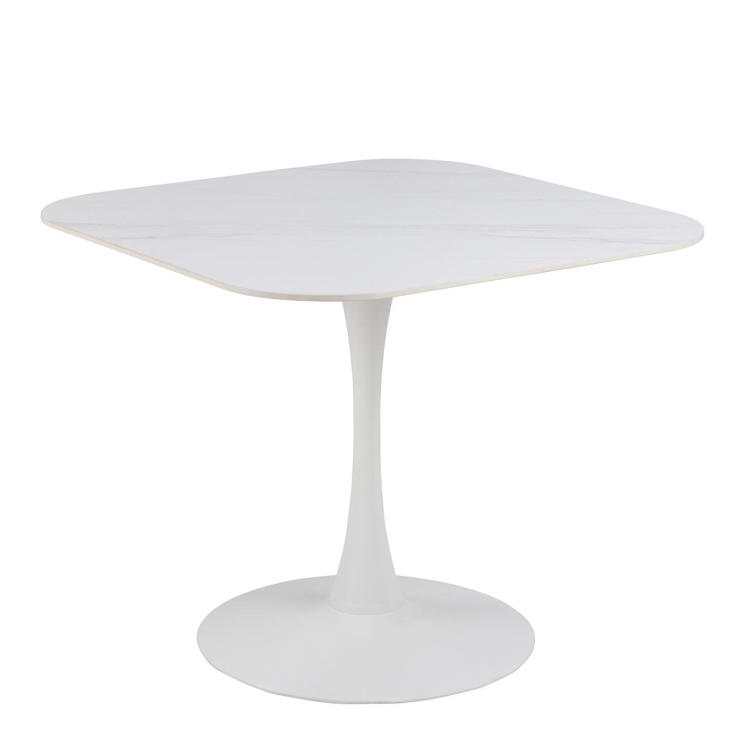 Malta Ceramic Square Dining Table in White