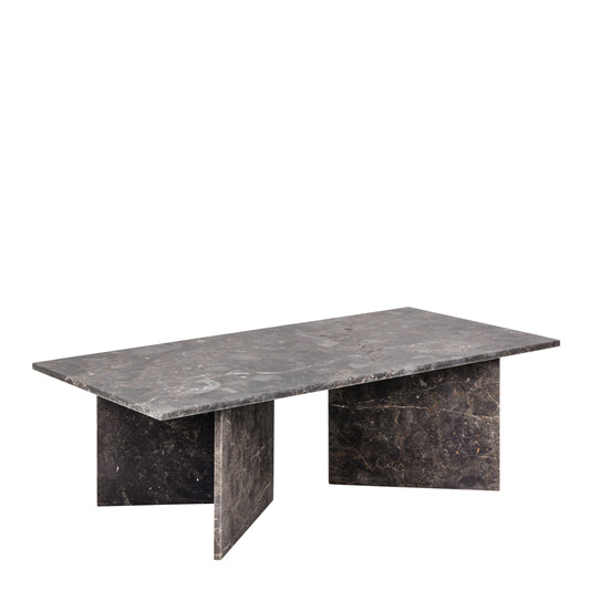 Vega Coffee Table with Marron Marble Top 140cm