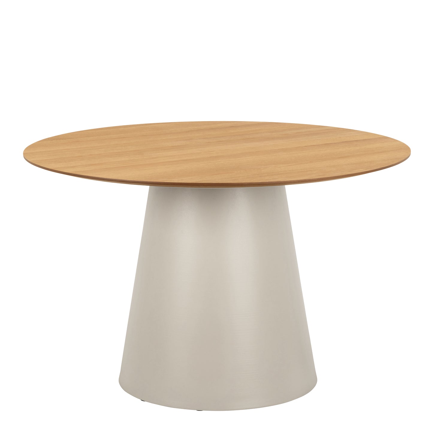 Soli Round Dining Table in Oak/Grey 120x75cm