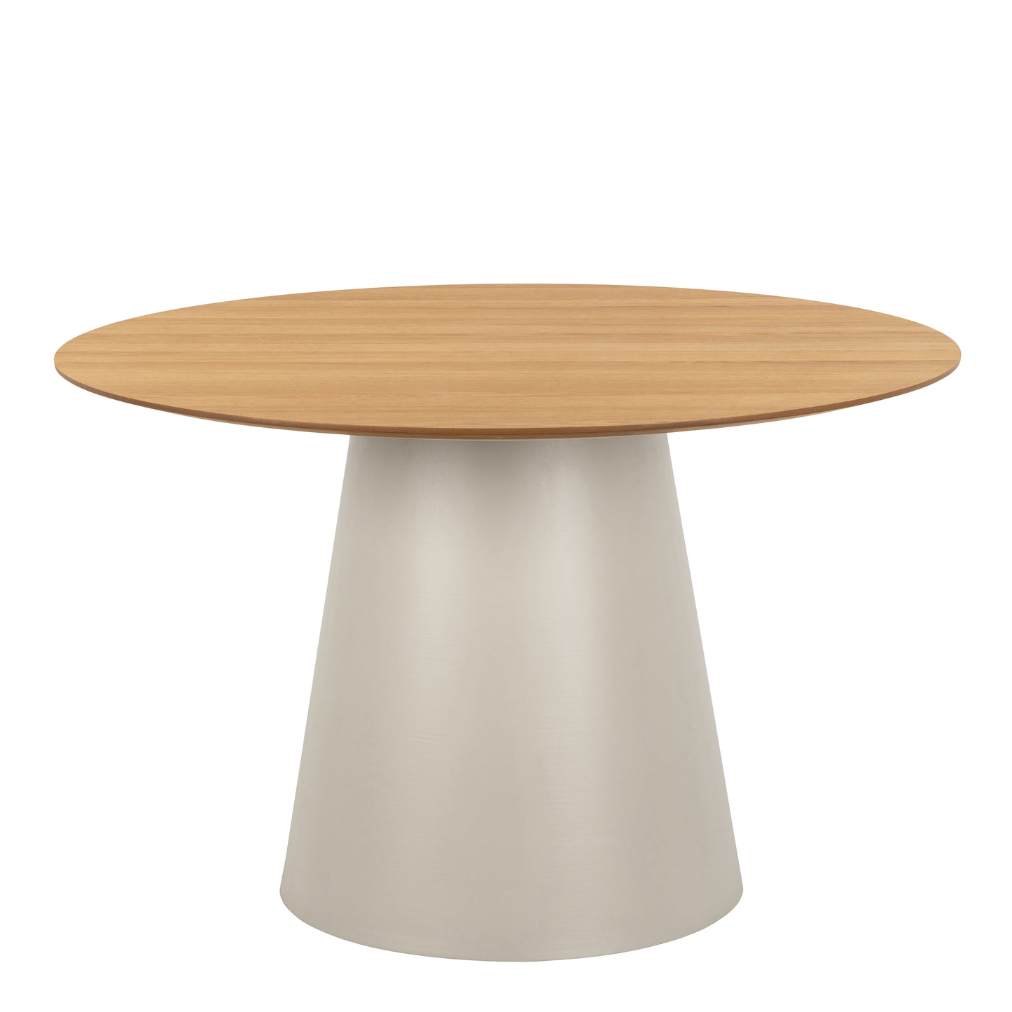 Soli Round Dining Table in Oak/Grey 120x75cm