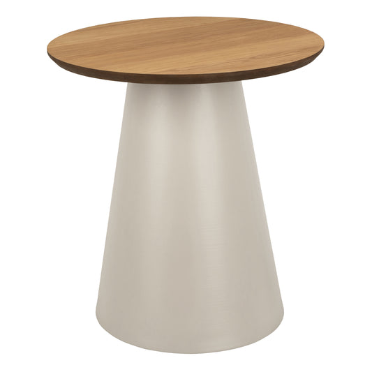 Soli Round Coffee Table in Oak/Grey 45x48cm