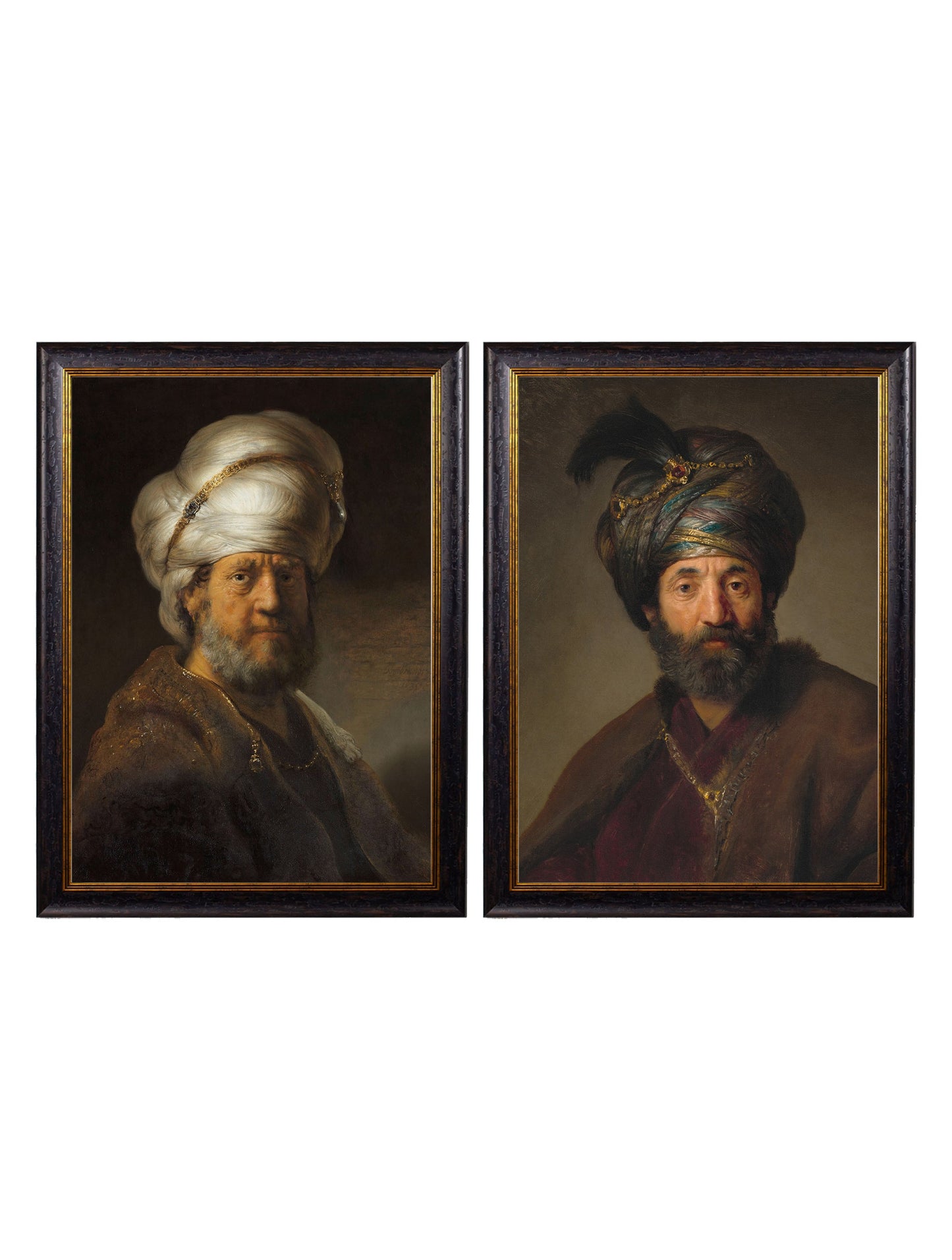 c.17th Century Rembrandt's Oriental Gentlemen