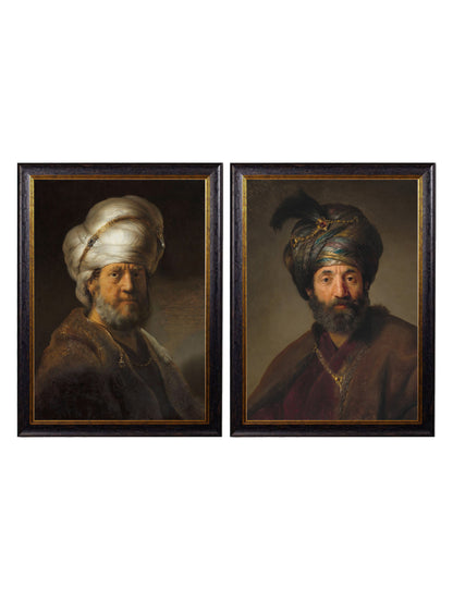 c.17th Century Rembrandt's Oriental Gentlemen