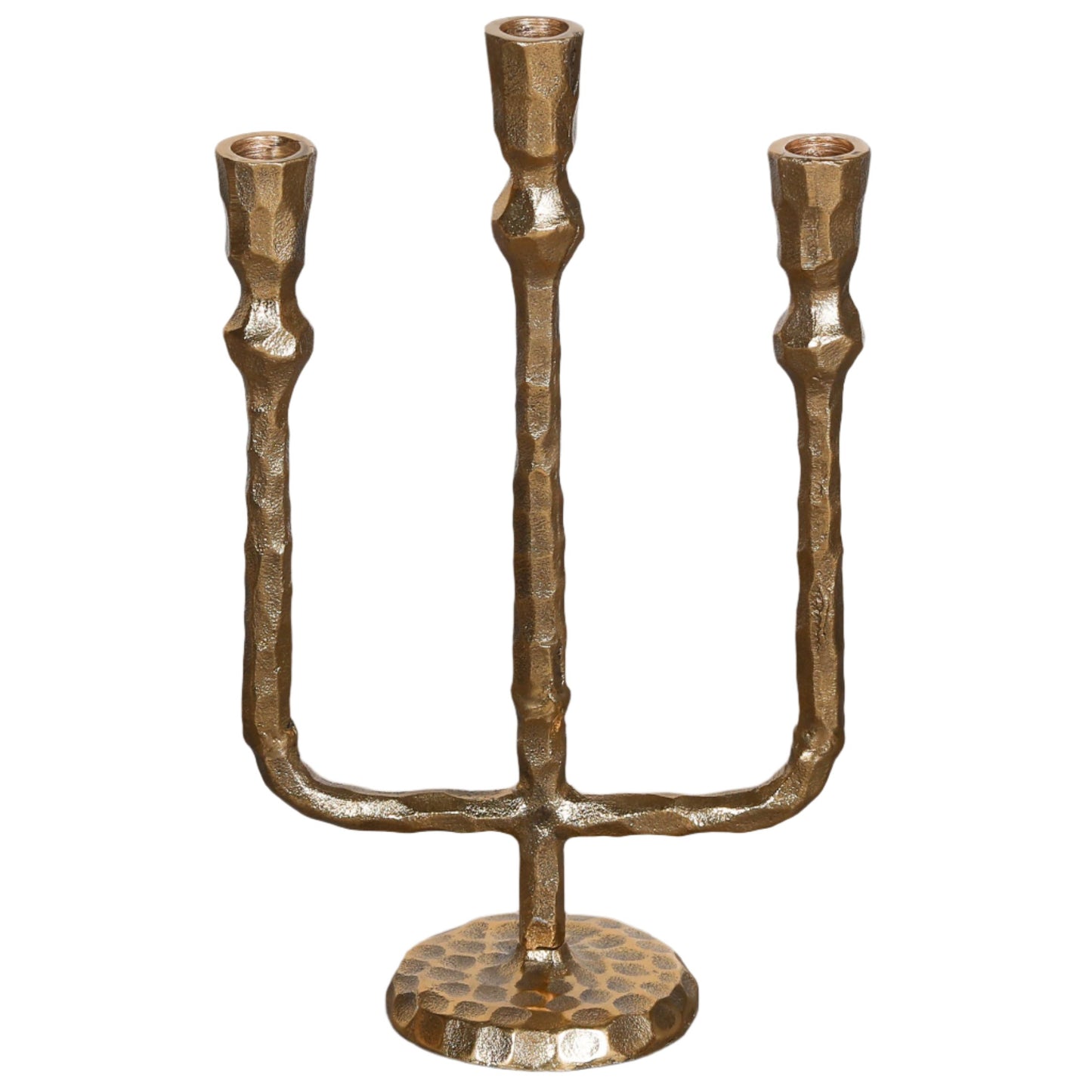 Brass Plated Candle Holder 35cm