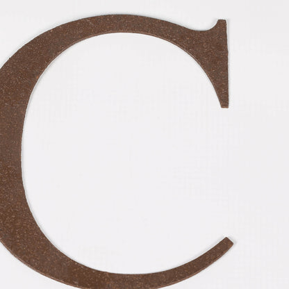 6" Rustic Iron Letter - C