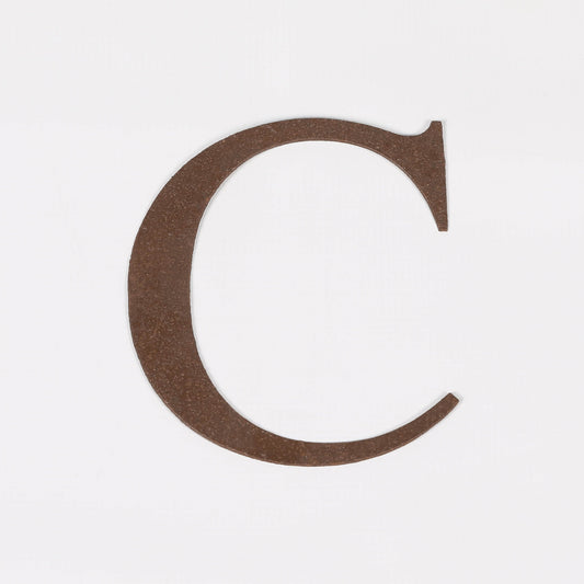 6" Rustic Iron Letter - C