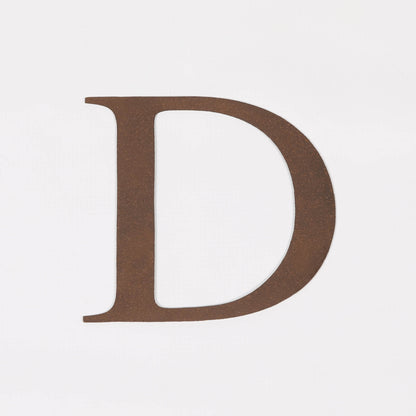 6" Rustic Iron Letter - D