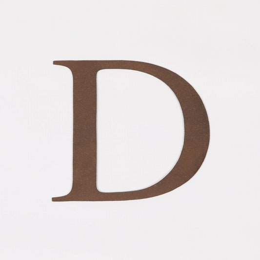 6" Rustic Iron Letter - D