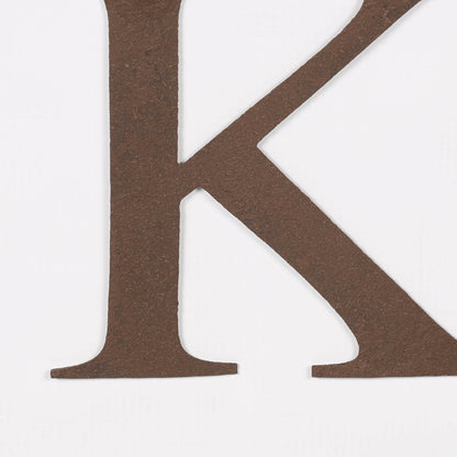 6" Rustic Iron Letter - K