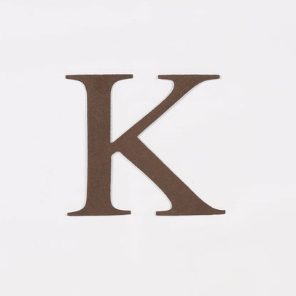 6" Rustic Iron Letter - K