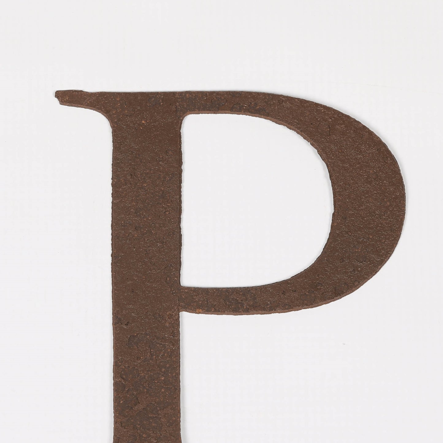 6" Rustic Iron Letter - P