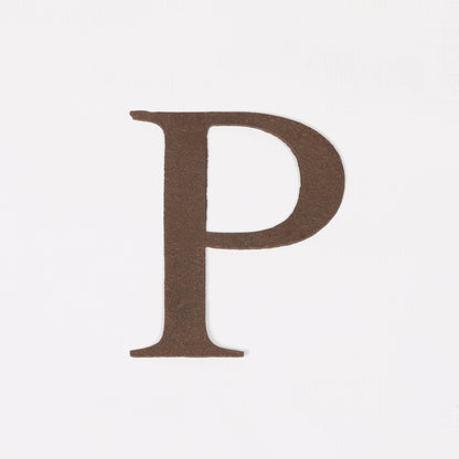 6" Rustic Iron Letter - P