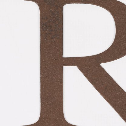 6" Rustic Iron Letter - R